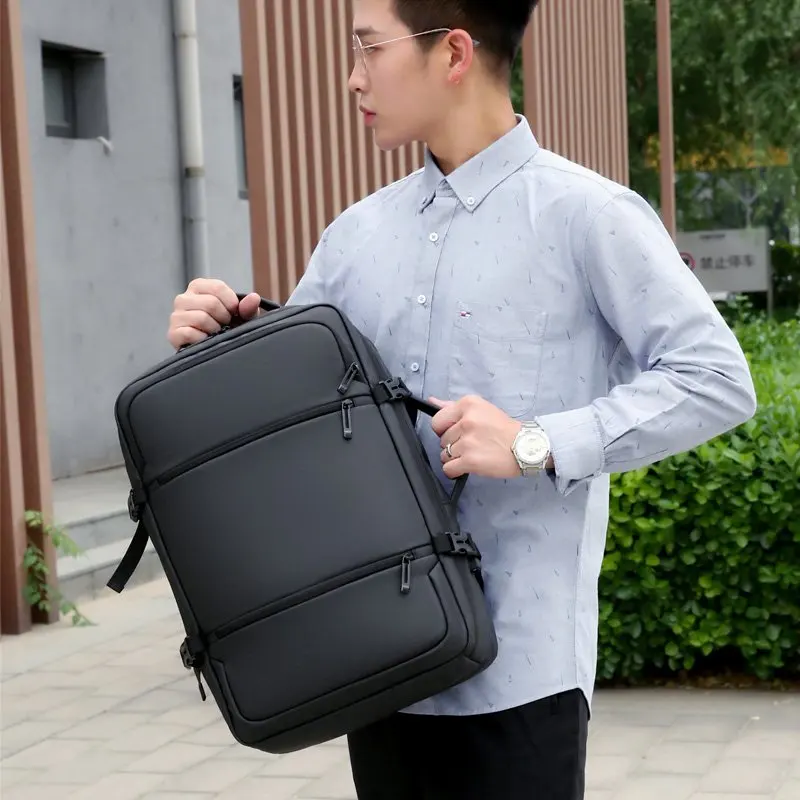 Large Capacity Business Mens Backpacks Multifunctional Waterproof Men's Bag USB Charging Leisure Backpack For Laptop 15'6