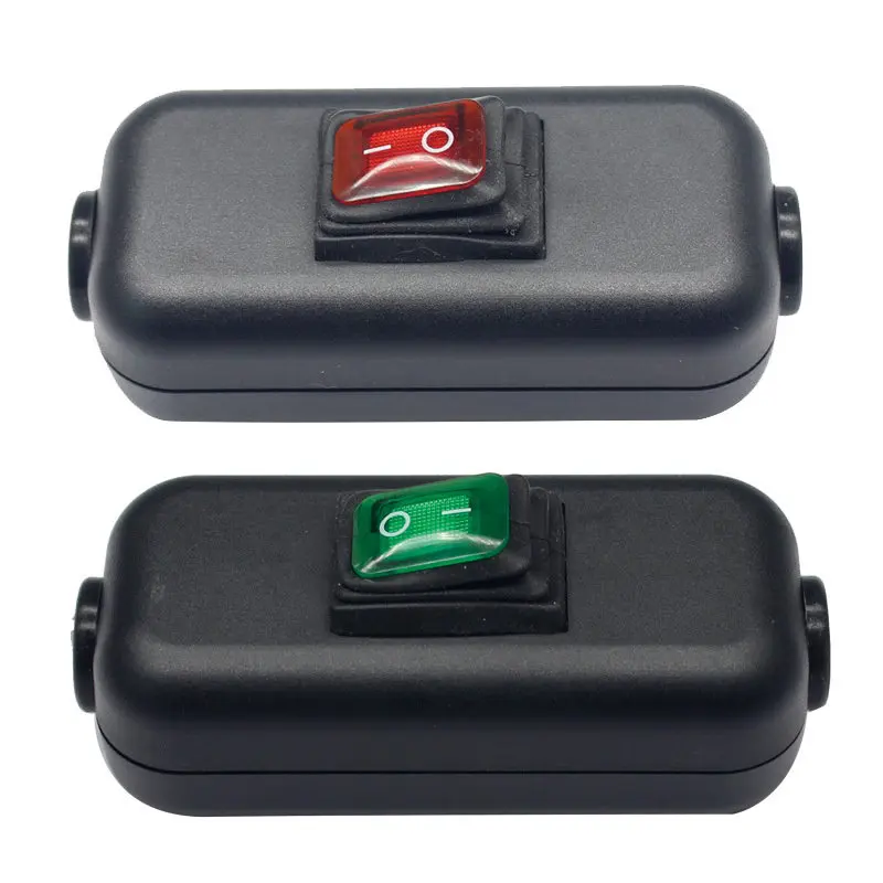 Interruptor de Cable en línea de 10 amperios, CA 100 ~ 250V, 10A, IP65, indicador - AliExpress Luces e iluminación