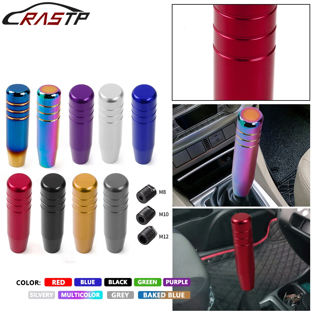 

RASTP-Free Shipping 18cm Aluminum Gear Shift Knob Extended Manual Transmission Decorative Car Accessories RS-SFN131