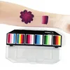 12 Color Face Painting Body Art Makeup With Brush Palette Bride Modeling Role Play Halloween Grimace 3