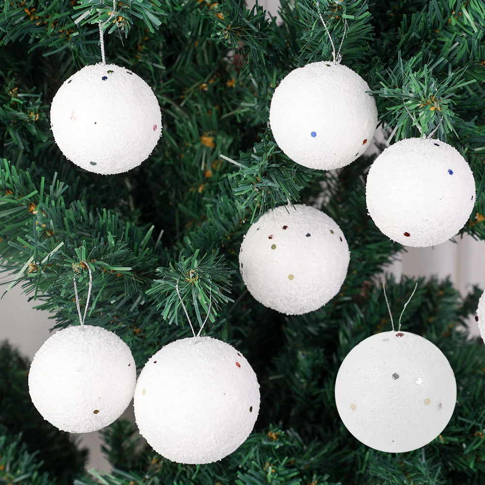 Christmas Decorations Light Champagne White Abnormity Painted Christmas  Ball Hanging Set Christmas Tree Pendant Accessories - AliExpress