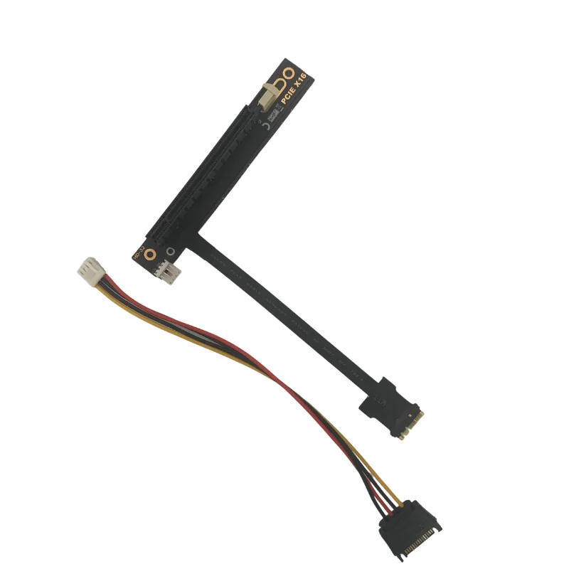 Cabo do Adaptador do Riser de Gpu da Placa de Vídeo 3.0 X16 com Alimentação 4p 6p Cabo Extensor da Mineração dos Gráficos M.2 Wifi a X16 m2 A.e Chave Ngff Pci-e - Imagem 2