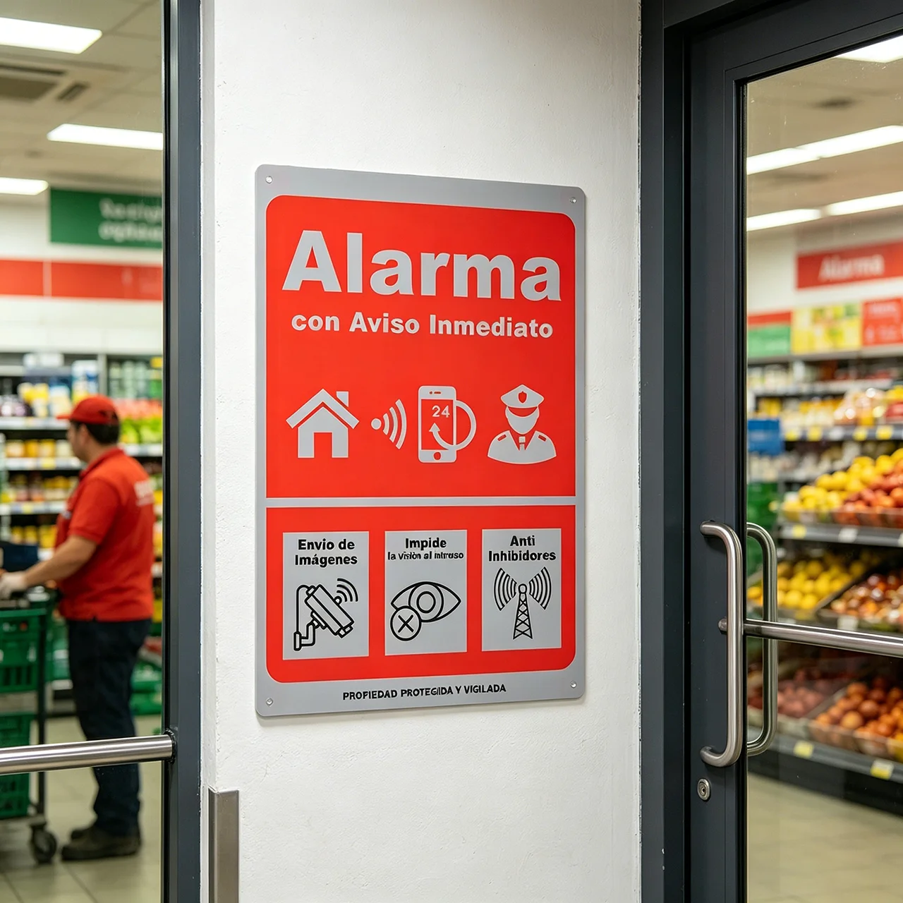 Iron Alert Alarm Sign 3