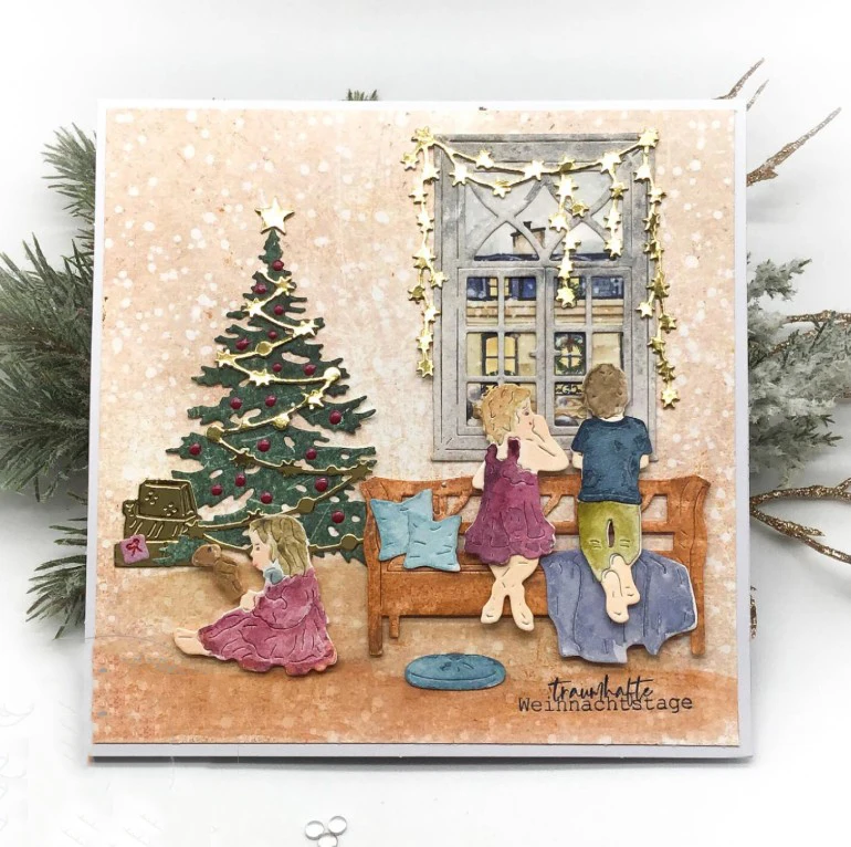 피기 크래프트 금속 커팅 다이, 크리스마스 장식 스크랩북 종이 공예용 칼날 펀치 스텐실