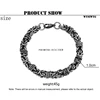 Vintage Braided Stainless Steel Men's Bracelet Hip Hop Simple Braided Lantern Hand Chain For Male boyfriend Trendy Bangle Gifts 6