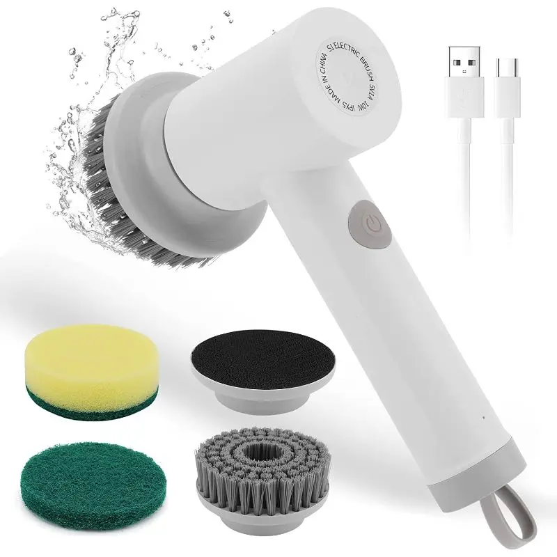 Household Cleaning Brush Kitchen Gadgets Cleaning Products for Home  Wireless Clean Brush Home Gadgets Electric Spin Scrubber