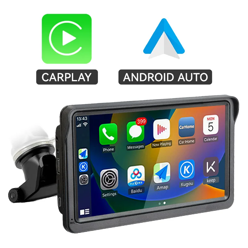 VENBES Kablosuz Araç Radyosu 7 İnç Carplay Android Auto Mirrorlink Multimedya Video Oynatıcı Dokunmatik Ekran BT 5.0 WIFI Destekli