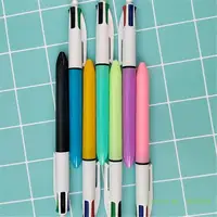 1Piece/5Piece Retractable Multicolored Ballpoint Pen 4-Colors-in-1 Ballpoint Pen for Kid Student Class Reward Christmas Gift 3