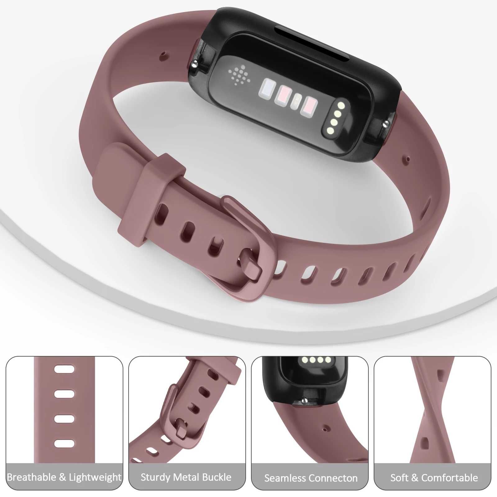 Soft Silicone Band For Fitbit inspire 3/inspire 2 Strap Adjustable Watchband Bracelet For Fitbit inspire 2 3 Band Wristband