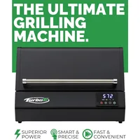 Outdoor Electric Grill , 1700W - 24-Inch Smart BBQ Grill with Probe & Digital Display for Precise Cooking & Searing 2