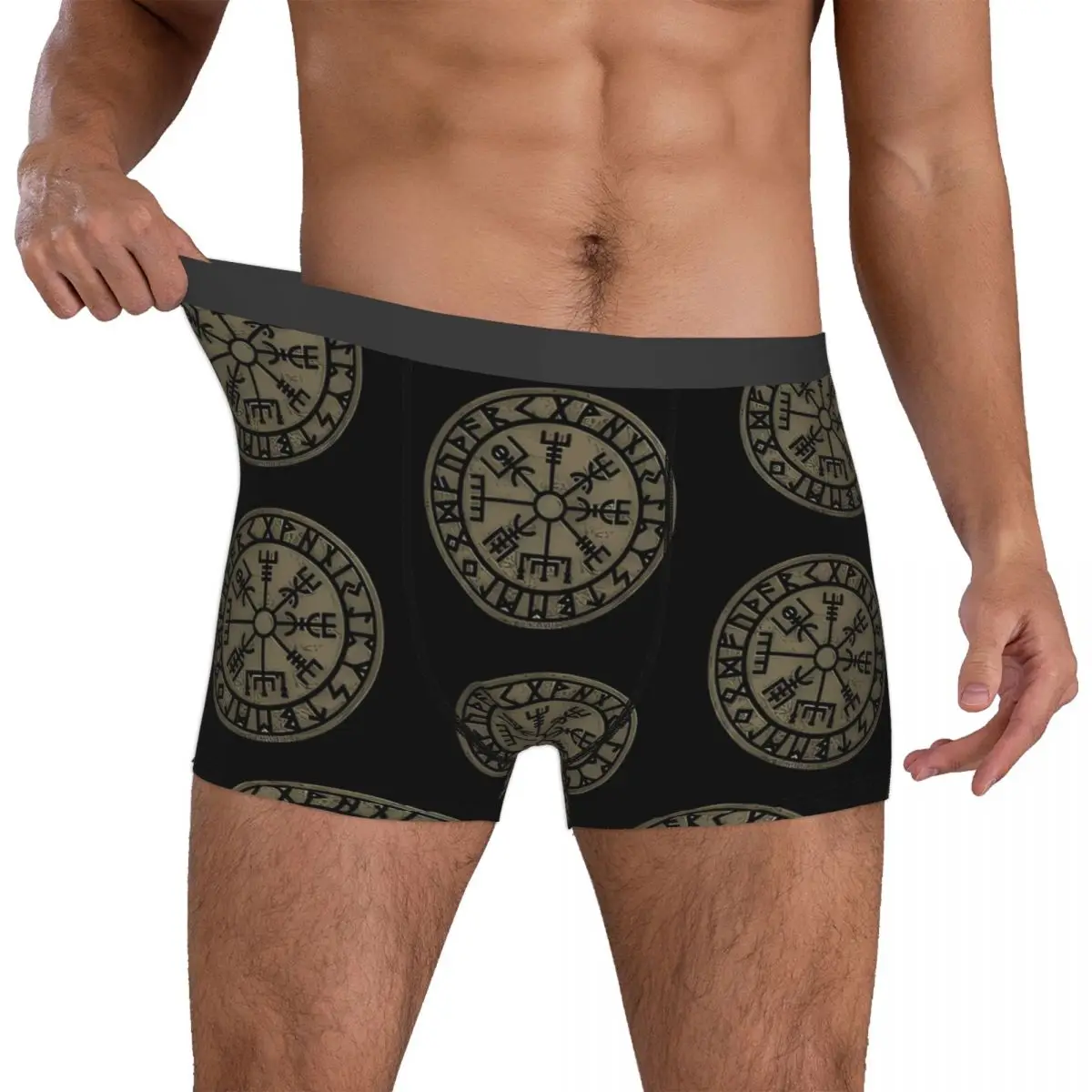 Viking Compass Man's Boxer Briefs Underwear Viking Highly Breathable High Quality Sexy Shorts Gift Idea 4