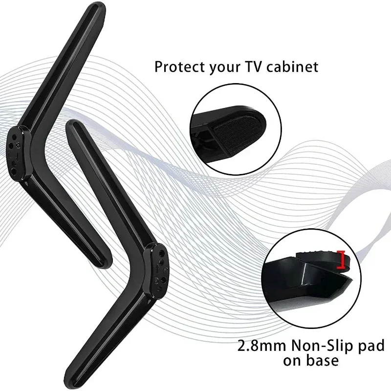 Adjustable Universal TV Stand Base with Screws