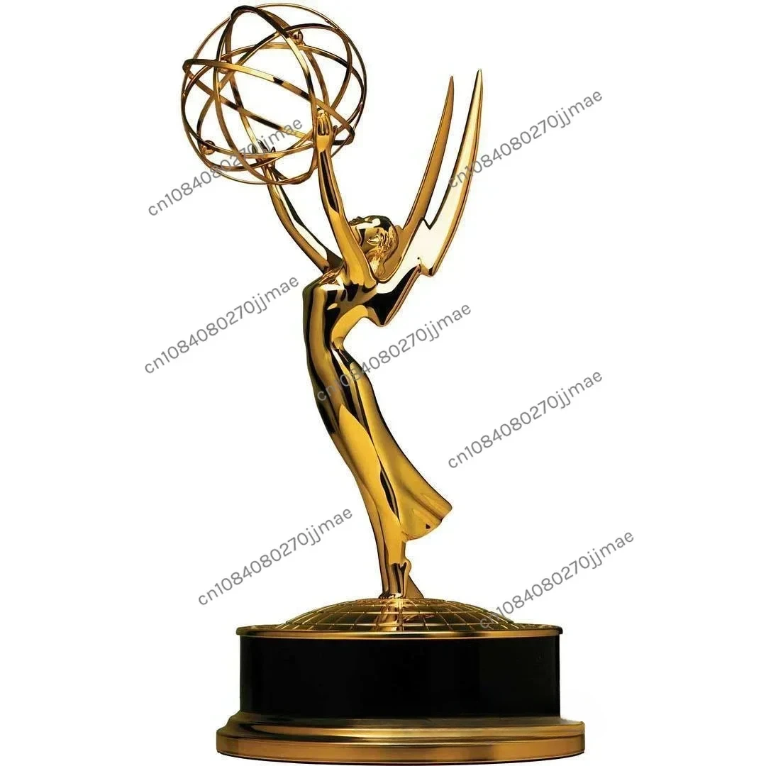 Wholesale Top Quality Metal Emmy Trophy Cup Custom Gold Plated Emmy Trophy Prize Awards