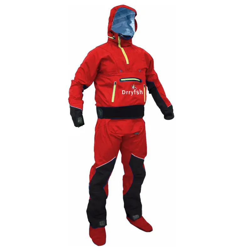 2 in 1 Dry Suit Top Jacket Bib Pants Drysuit Hooded for Men Women