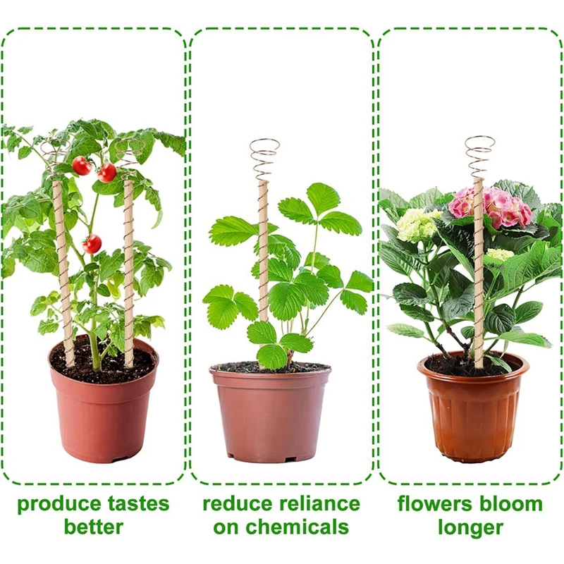 6pcs Electroculture Plant Stakes Gardening Copper Coil Antennas For Growing Garden Plants Vegetables Optional 3 Piece Set Tools