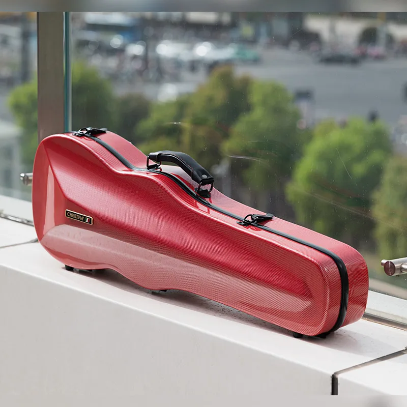 CHRISTINA バイオリンケース レッドドット 4/4サイズ 軽量 防水 硬質