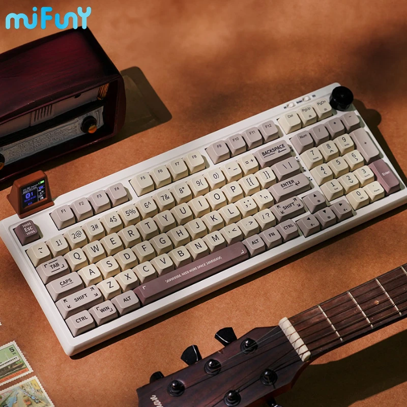 Механическая клавиатура Mifuny EPOMAKER RT100, пользовательская трехрежимная клавиатура с 98 клавишами, RGB-дисплей, прокладка, конструкция, офисные игровые клавиатуры с горячей заменой