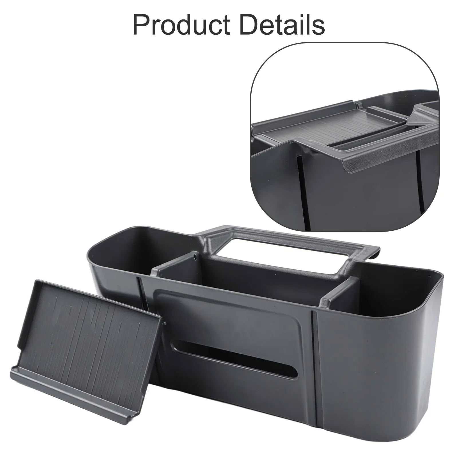 Toyota For Sienna 2021  2026 플랫 커버 디자인 직접 장착 교체용 센터 콘솔 리어 암레스트 오거나이저 키트