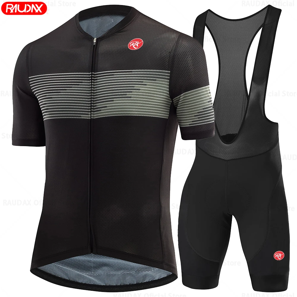 Newest Raudax Sports Team Cycling Clothing Breathable Short Sleeve Cycling jersey set Mallot Ciclismo Hombre Verano Triathlon 5