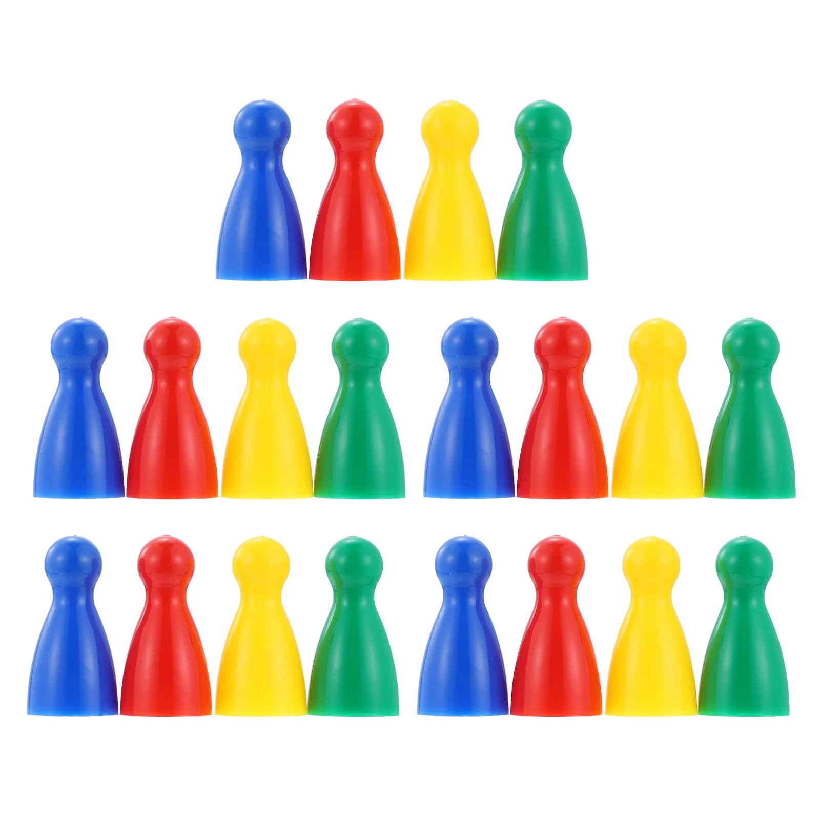 

Zerodeko Chess Pieces Plastic Board Chessmen Pawn Game Replacement Tournament Figure Coins Accessories Home Red Yellow
