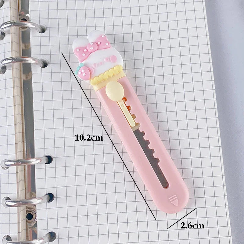 1Pcs Cute Mini Cutter Utility Knife Student Art DIY Tools Creative Stationery School Supplies