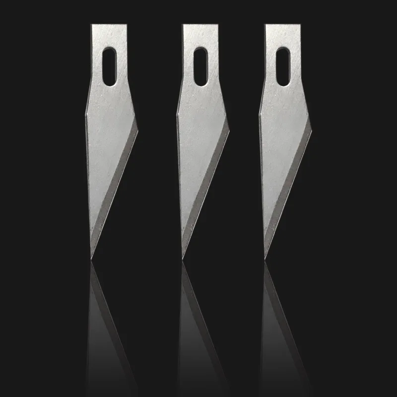 Wood Carving Blades Cutter Knifes Craft Carve Tool Sculpture Utility Engrave Metal Scalpel Woodcarve PCB Repair DIY Blade 10pcs