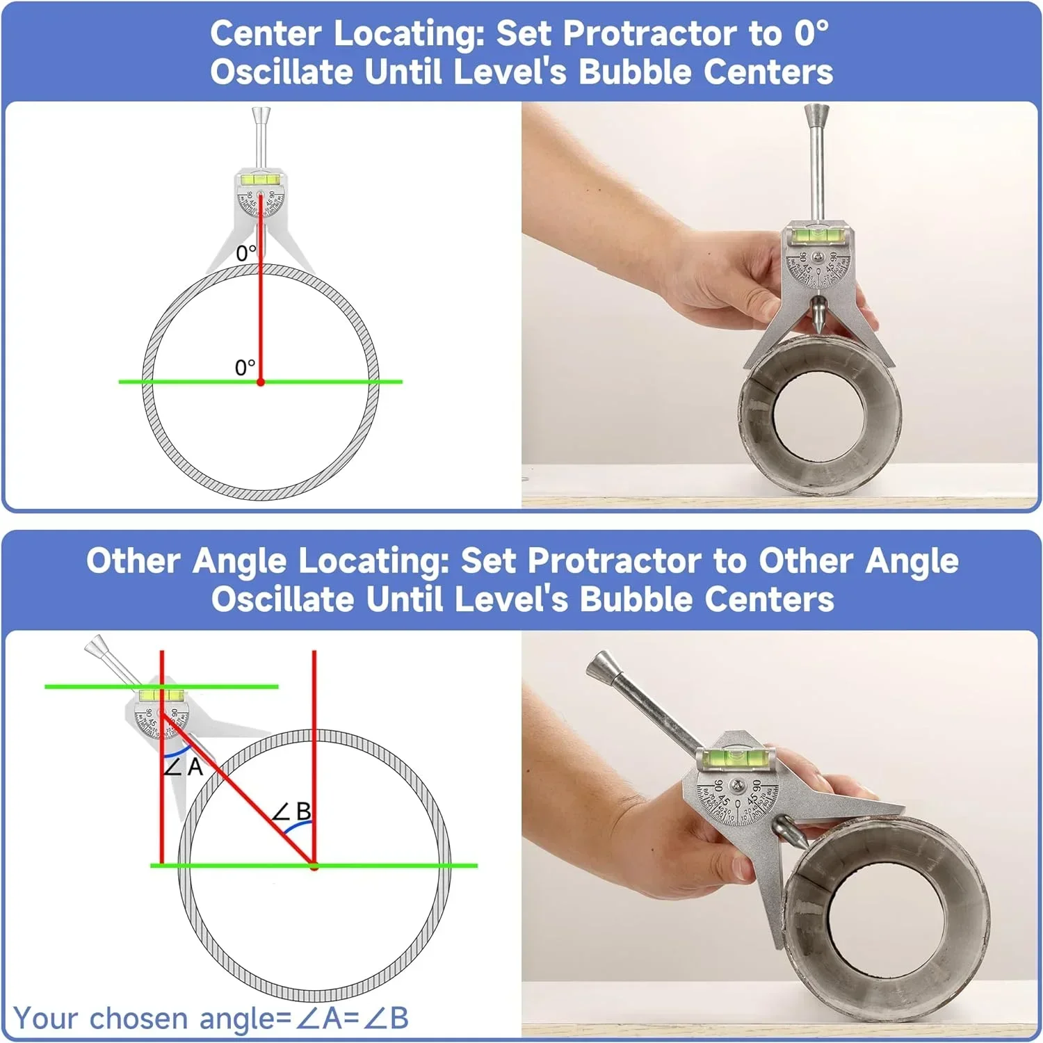 Pipe Centering Tool Manual Tube Marker Centering Y-Type 4 Inch Safety Pipe Marker Centering Head