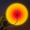 1x USB Sunset Lamp LED Rainbow Neon Night Light Projector Photography Wall Atmosphere Lighting for