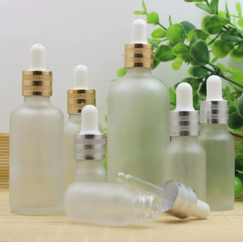 

5ml10ml15ml20ml30ml50ml100ml frosted glass bottle dropper essential oil sample toner moisture lotion emulsion cosmetic packing