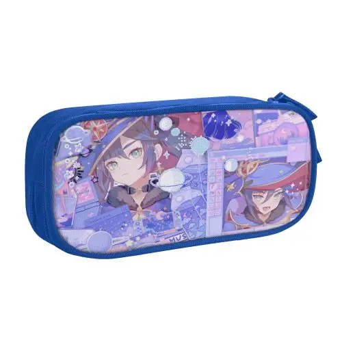 Astuccio Portapenne Genshin Anime 3D, Grande Capacità 20x10x7,5 Cm, Due Scomparti, Leggero, Per Bambini E Ragazzi, Regalo Scuola