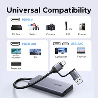 UGREEN HDMI Capture Card 2K@ 30 Capture & 4K Loop-out HDMI to USB/Type-C Video Grabber for Computer Live Stream Recording - Image 6