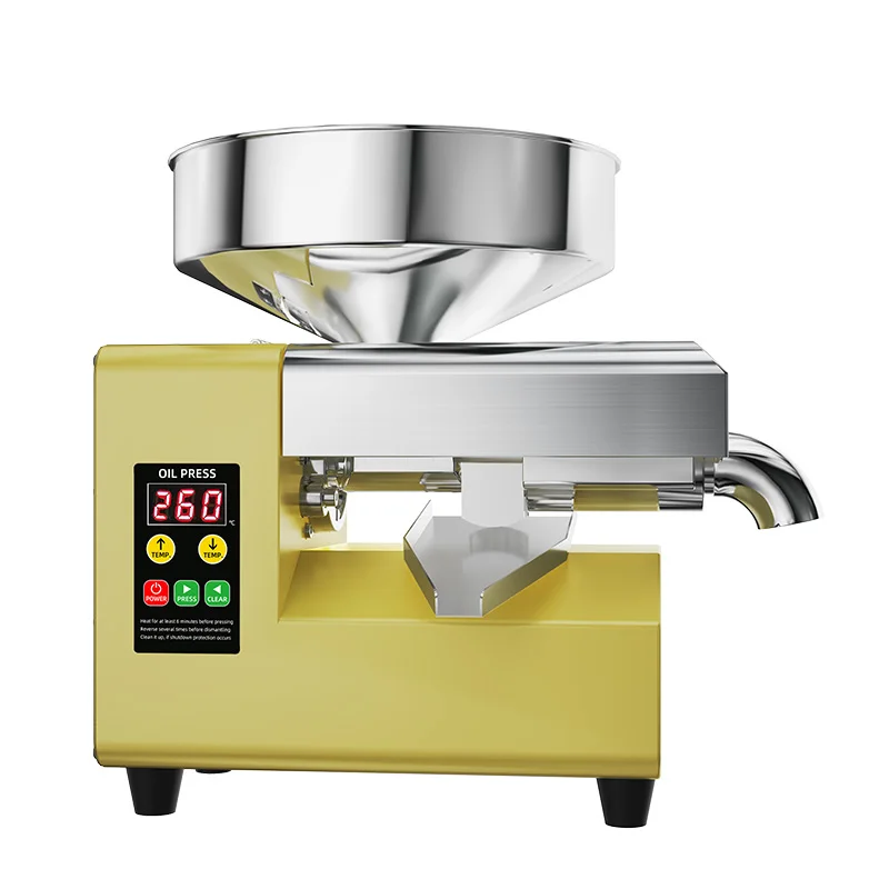 DIVEDEER R8S Presse à huile automatique intelligente Presse à chaud Extracteur en acier inoxydable pour cacahuètes, sésame, noix de coco, Olive - Cuisine domestique