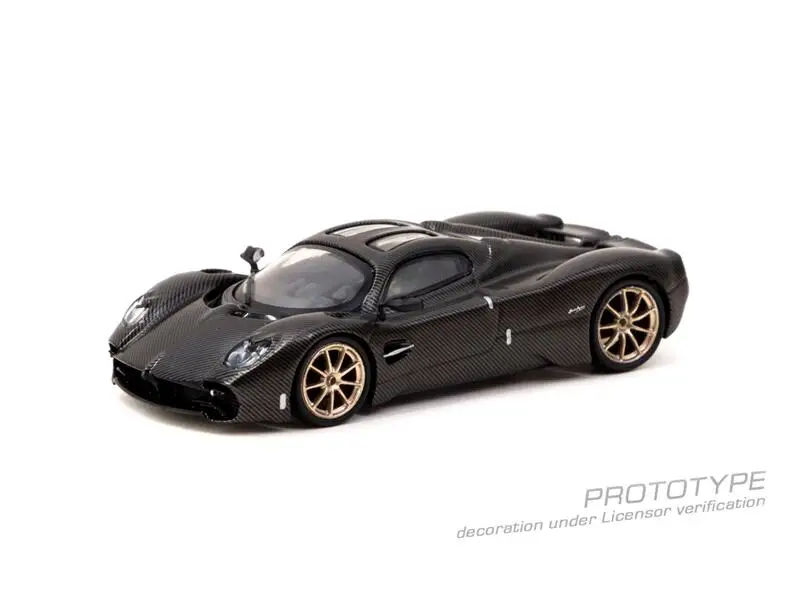 Tarmac Works 1:64 Pagani Utopia CARBON FIBER EDITION Black Diecast Model Car 4