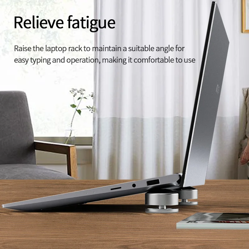 Laptop stand notebook foot pad tablet bracket Teucer Portable Laptop Stand Keyboard Heighten Support Foot Pad Adjustable Antiskid Notebook Tablet Holder Bracket Accessory