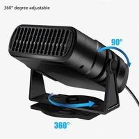 Chauffage de voiture électrique ventilateur de refroidissement d'air 12 V/24 V désembueur Portable dégivreur ventilateur de chauffage 120 W sèche-brise désembuage accessoires 5