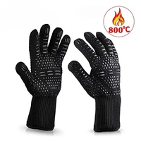 Gants de Barbecue une pièce, mitaines de four résistantes aux hautes températures, 500 à 800 degrés, ignifuges, isolation thermique, pour micro-ondes 4