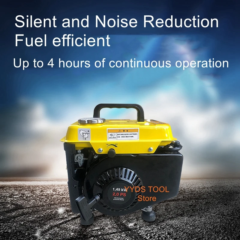 micro home small mini portable portable handheld inverter generator 1kw220V mute manual generator
