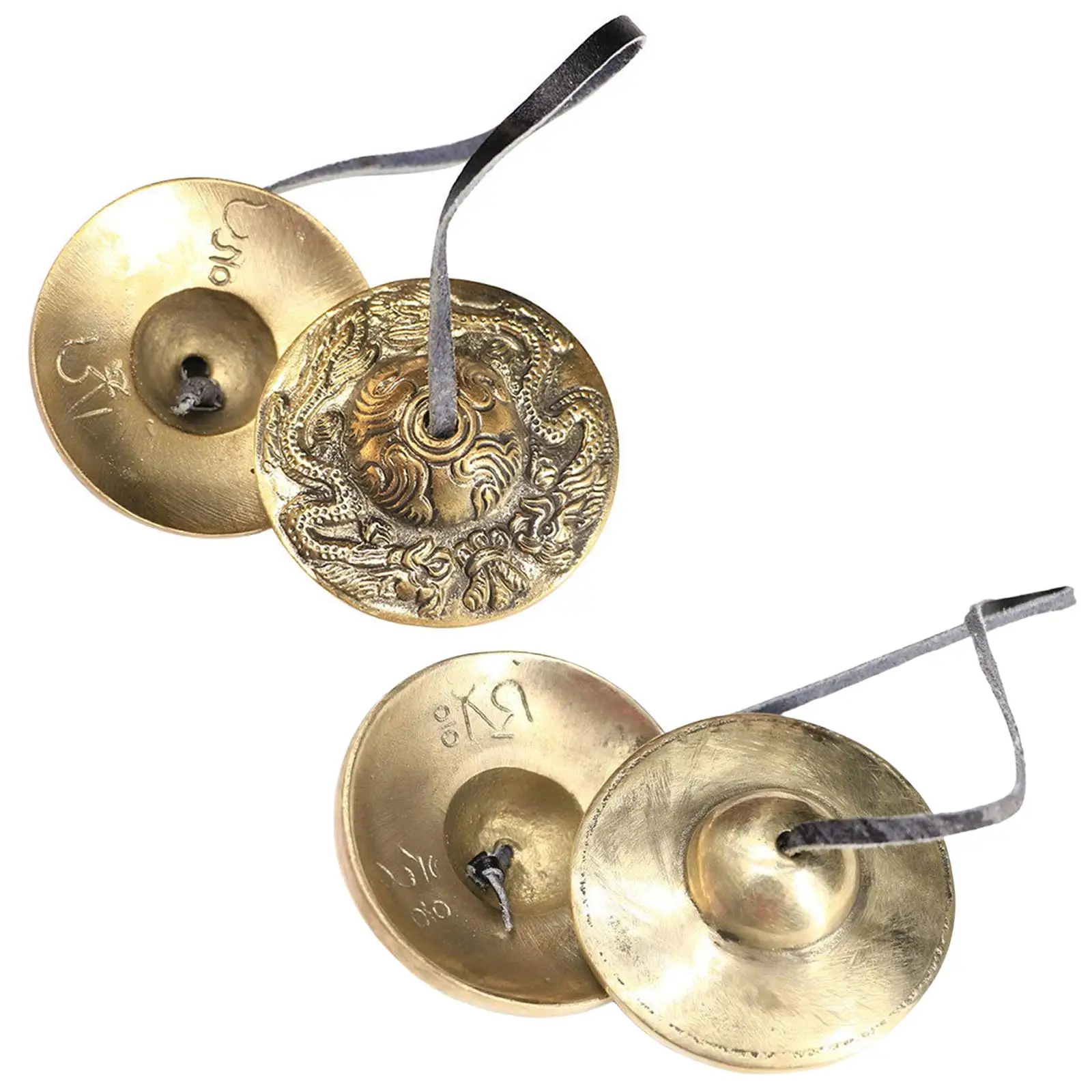 2.6in/6.5cm Handcrafted Tibetan Meditation Tingsha Cymbal Bell