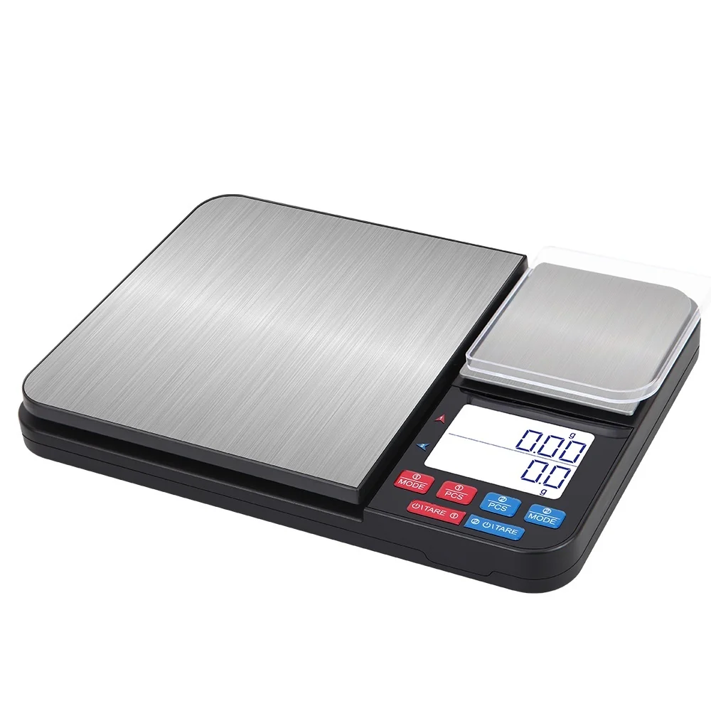Precision Dual Platform Digital Kitchen Scale with Two Measurement Accuracies and High Capacity