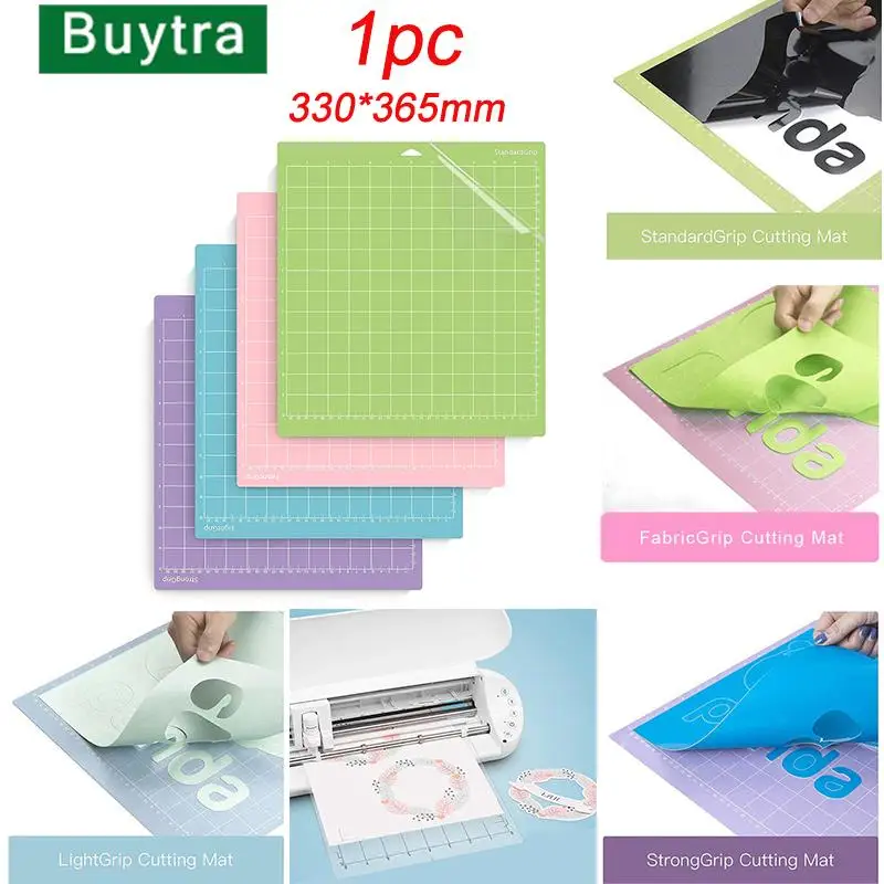 1 Pz Pvc Cutting Mat Color Incisione Macchina Piastra Base Taglio Stuoia Per Cricut Maker Per Cameo Taglio Stuoie Accessori 36.5*33Cm