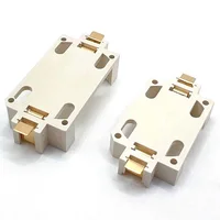 CR2032 gold-plated patch button battery holder CR2450 button battery box BS-6 white 3V SMT high temperature resistance 2