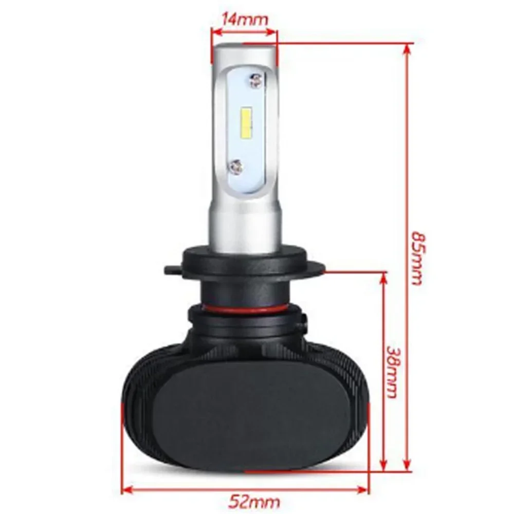 

S1 H4 LED Headlight Bulbs, 9006 H11 880 881 5202 Car Headlight Bulbs, Hi-Lo Beam, 9-36V 80W Super Bright CSP Chips