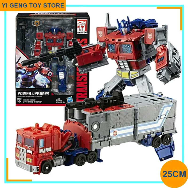 

Original Transformers Power Of The Primes Leader Optimus Prime Anime Figure Optimus Prime Action Figures Model Doll Toys Gifts