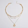 Collier rond à trois couches en argent Sterling 925, chaîne serpent Simple, breloque boule, cadeau de fête de mariage, bijoux exquis pour femmes