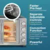 Elite Gourmet -French Door 47.5Qt, 18-Slice Convection Oven 4-Control Knobs, Bake Broil Toast Rotisserie Keep Warm, Inc 5