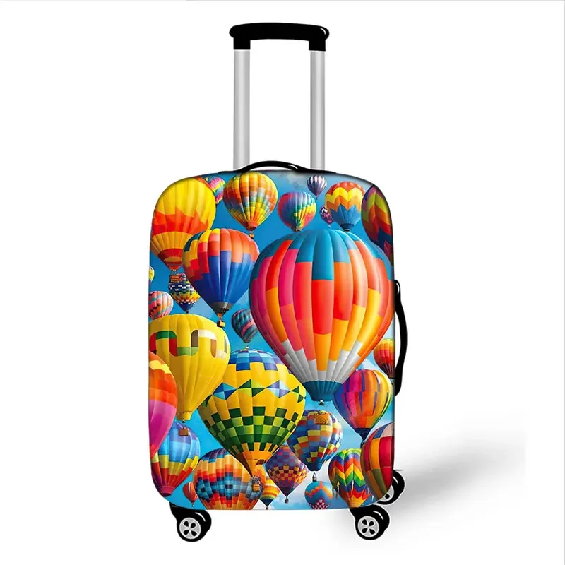 Hot Air Balloon Pattern Suitcase Dust Waterproof Cover Unisex Pull Rod Box Protective Cover Elastic Luggage Protective