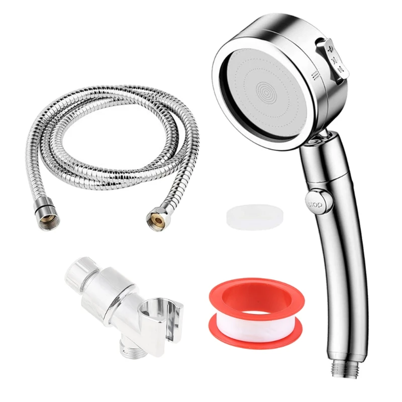 

Multifunctional 3-Mode Shower with Hose & Holder High Pressure SPA Showerheads with Filters Removable Handheld Shower DropShip