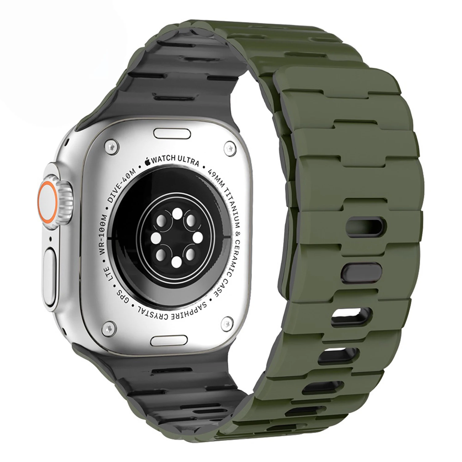 Magnetic Sport Silicone Bracelet iWatch Strap