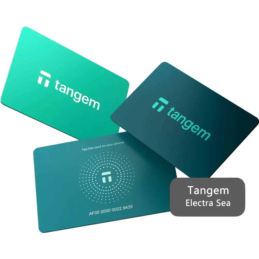 Tangem 2.0 Portafoglio Crypto sicuro Affidato per celle frigorifere per Bitcoin Ethereum NFT e altro Portafoglio hardware per carte offline al 100% - immagine 3