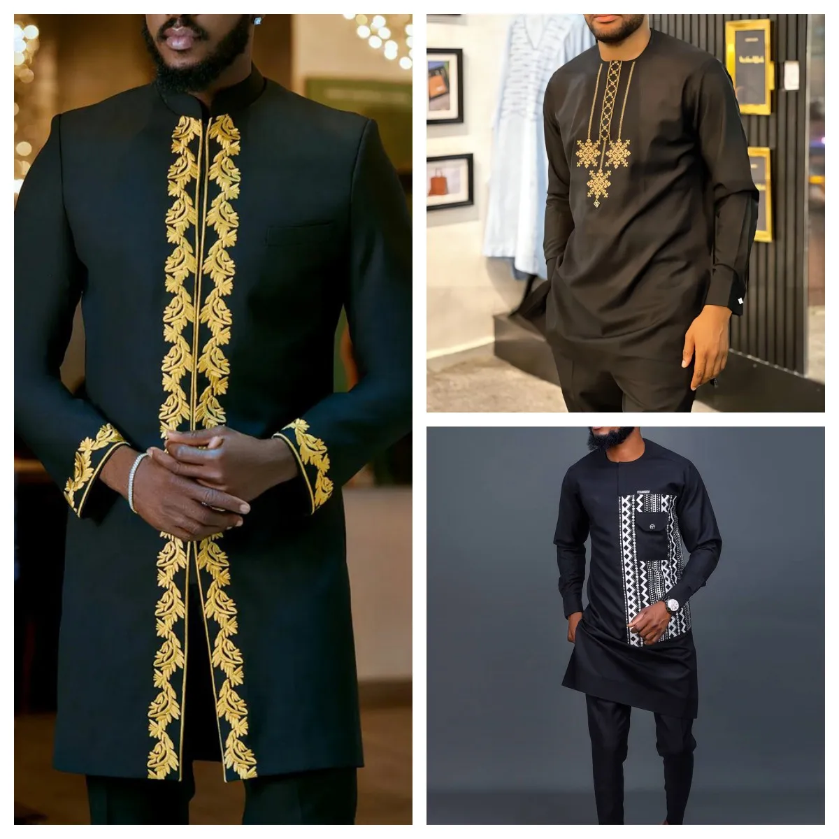 Ver-o-Africano-Homens-Vestu-rio-Terno-Dashiki-Masculino-Outfits-2PCS ...